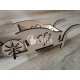Decorative wooden wheelbarrow laser cut file