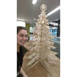 Árbol de Navidad grande archivo para láser