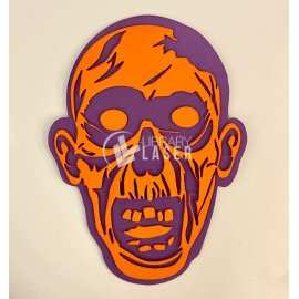 Cara de zombie archivo para corte láser