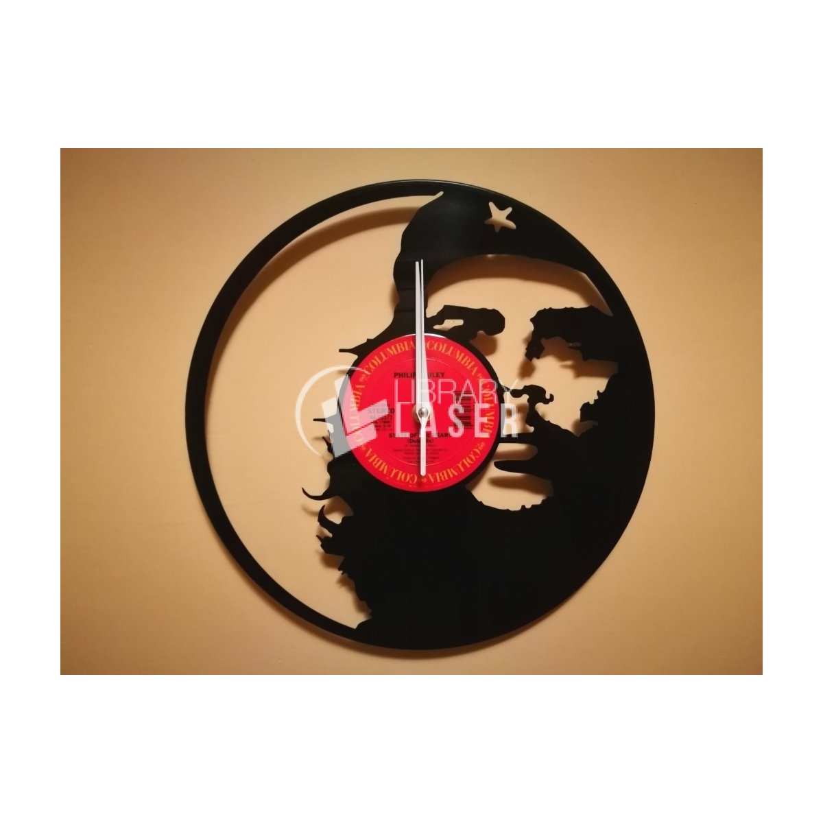 Reloj de vinilo Che Guevara archivo para láser