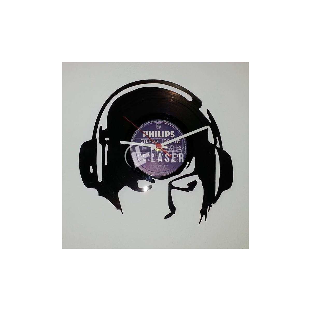 Reloj de vinilo Auriculares archivo para láser