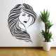 Arte de pared salón de belleza mujer archivo láser