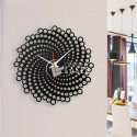 Reloj de pared espiral moderno Mandala láser