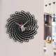Reloj de pared espiral moderno Mandala láser