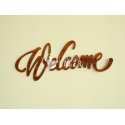 Wooden Welcome sign laser cut wood design