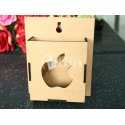 Soporte de pared para celular madera láser
