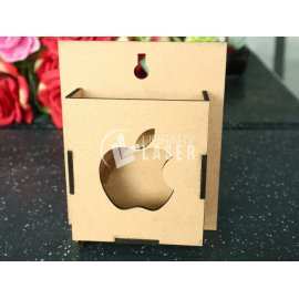 Soporte de pared para celular madera láser