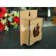 Wall mounted phone holder laser cut wood