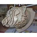 Wild bear head wall decor laser cut vector