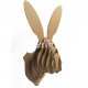 Rabbit head wall hanging decor laser cut file