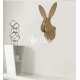 Rabbit head wall hanging decor laser cut file
