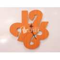Stylish wooden wall clock laser cut vector