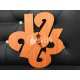 Stylish wooden wall clock laser cut vector