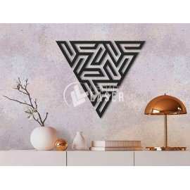 Decoración de pared triángulo abstracto láser