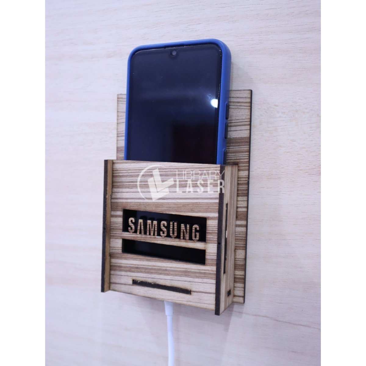 Soporte de carga para celular de pared 3mm láser