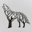 Wolf wall decor laser cut vector design