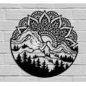 Mandala wall decor laser cut vector design