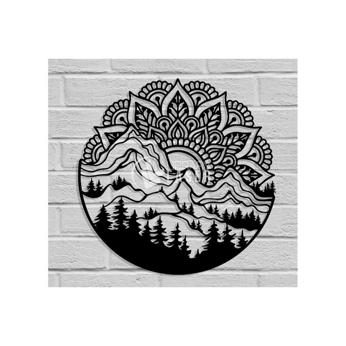 Mandala wall decor laser cut vector design