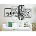 Polyptych wall art laser cut vector file