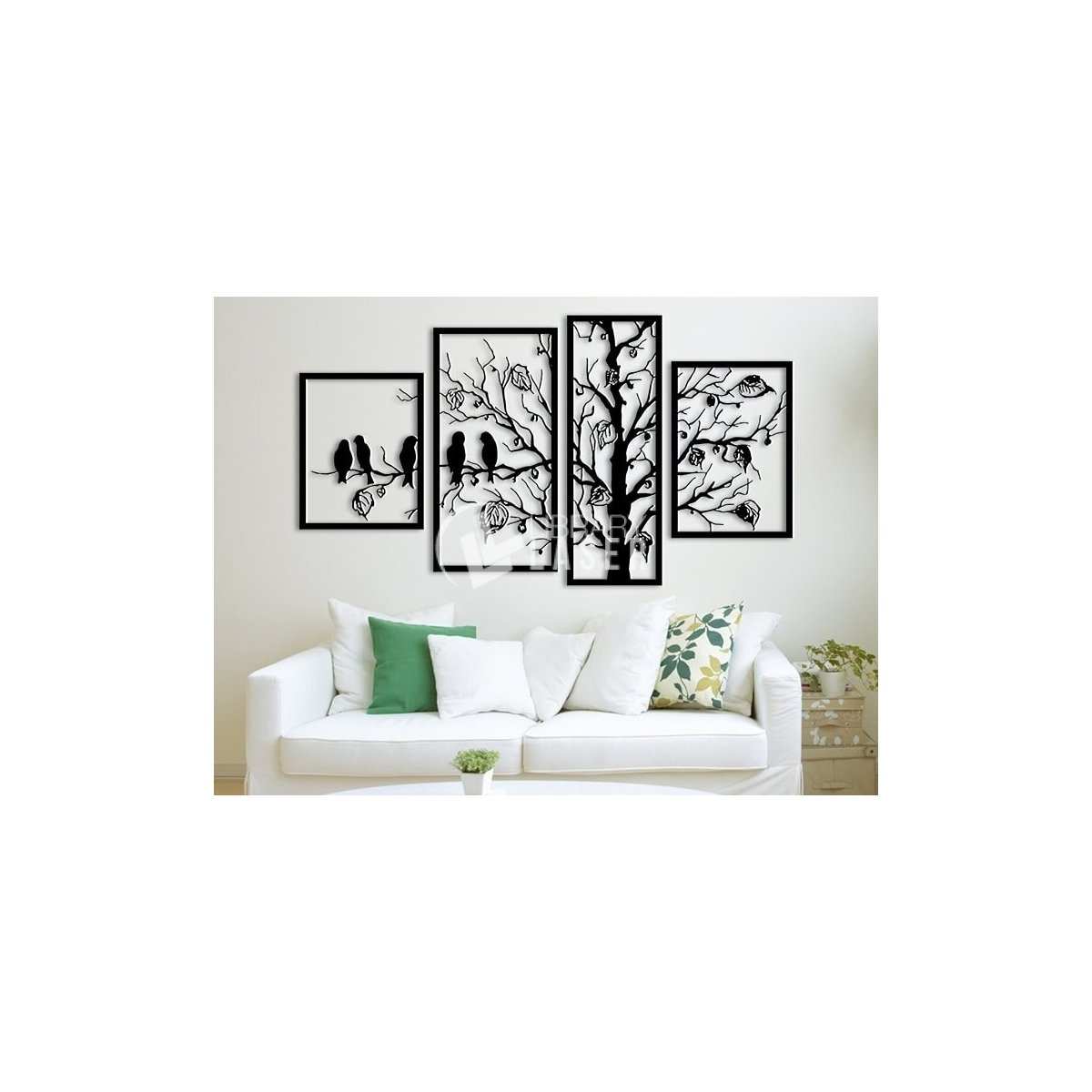 Decoración de pared políptica archivo para láser