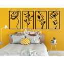 Flower wall decor laser cut vector design