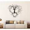 Abstract loving couple tree laser cut dxf