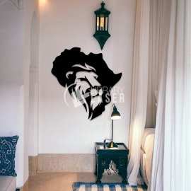 Decoración de pared León Africano archivo láser