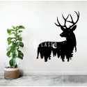 Arte de pared Ciervo vida silvestre archivo láser