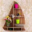 Estante flotante de pared Barco Velero láser