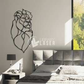 Arte de pared León decoración hogar archivo láser