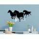 Running horses wall art laser cut vector
