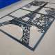 Arte de pared Torre Eiffel paneles archivo