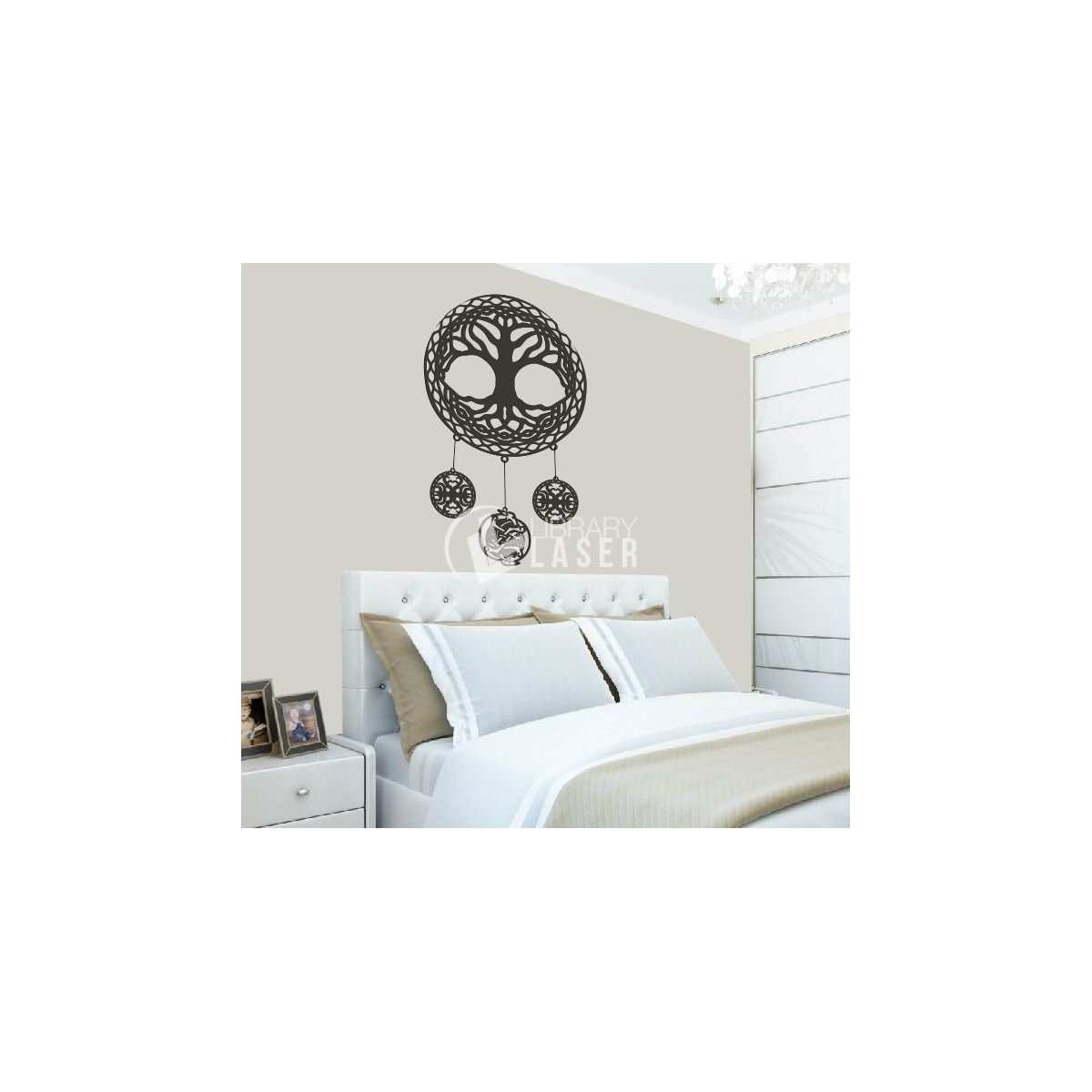 Árbol de la Vida Celta decoración de pared láser