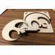 Star Wars Rebel Alliance coasters laser cut