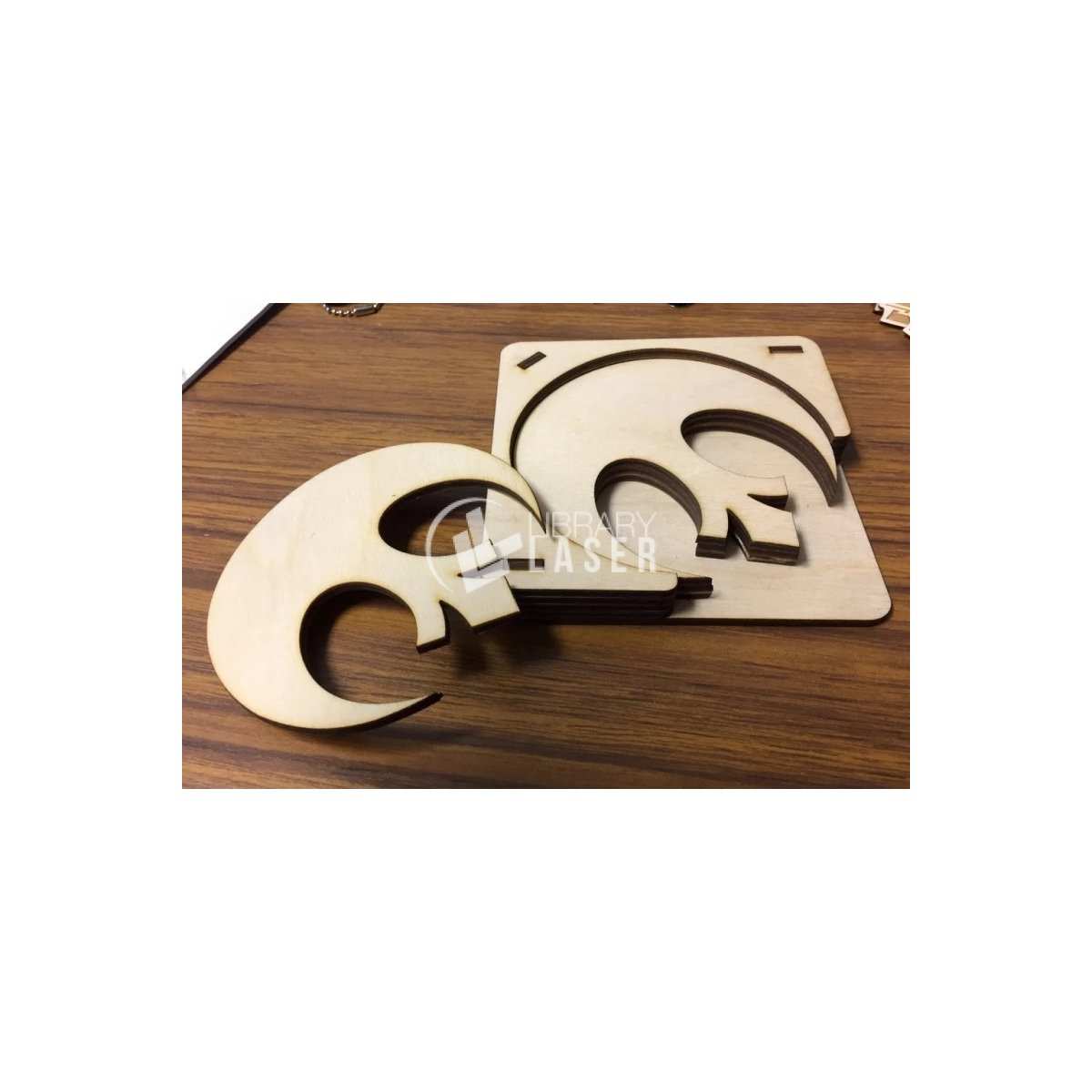 Star Wars Rebel Alliance coasters laser cut