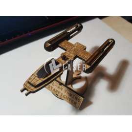 Caza estelar Y-Wing Star Wars archivo láser