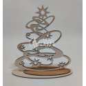 Wooden Christmas tree laser cut vector file