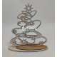 Árbol de Navidad de madera archivo para láser