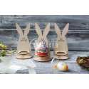Soporte de madera para huevos de Pascua láser