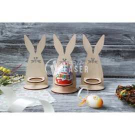 Wooden Easter egg holder laser cut vector