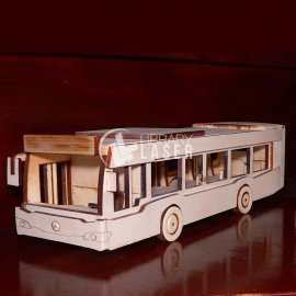 Modelo 3D Autobús Mercedes Benz archivo láser