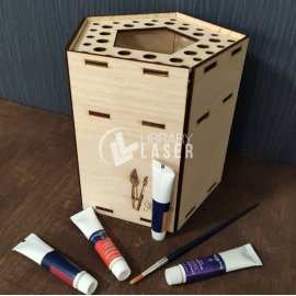 Organizador de pinceles para artistas láser