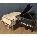 Grand Piano gift box laser cut vector file