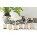 Wooden flowers and plants laser cut dxf