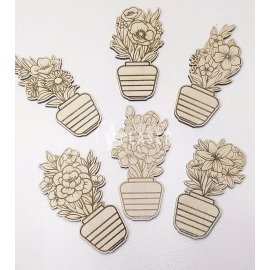 Wooden fridge magnets laser cut vector file