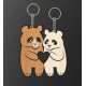Llavero de panda para corte archivo láser