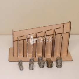 Canadian coin sorter laser cut dxf vector