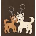 Wolf keychain laser cut vector file