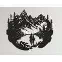 Wall decor laser cut dxf vector design