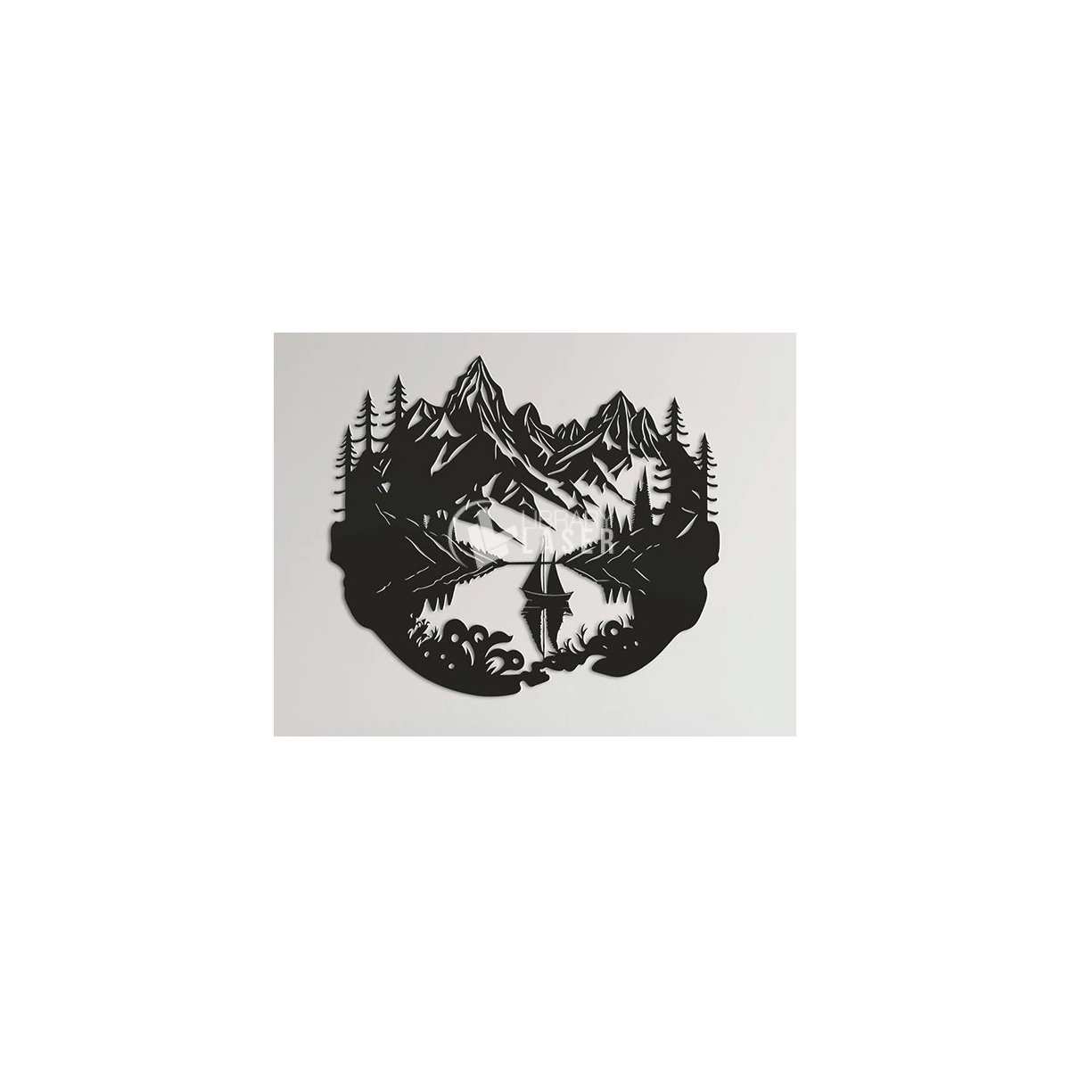 Wall decor laser cut dxf vector design